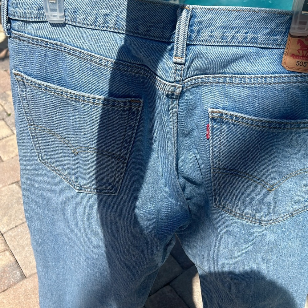 Levi's Strauss VTG 505 Regular Fit 36x32 bootcut VTG Cotton Men's Jeans GUC - Picture 13 of 13